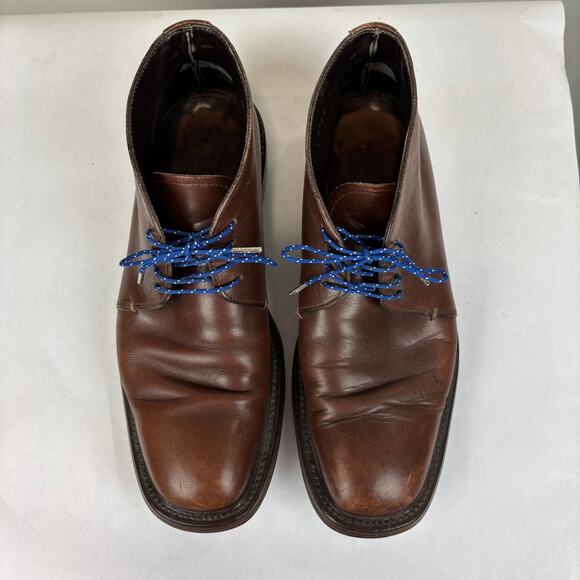 Prada Brown Square Toe Chukka Leather Boots Men's 7 - Picture 6 of 14